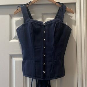 Denim Corset Top